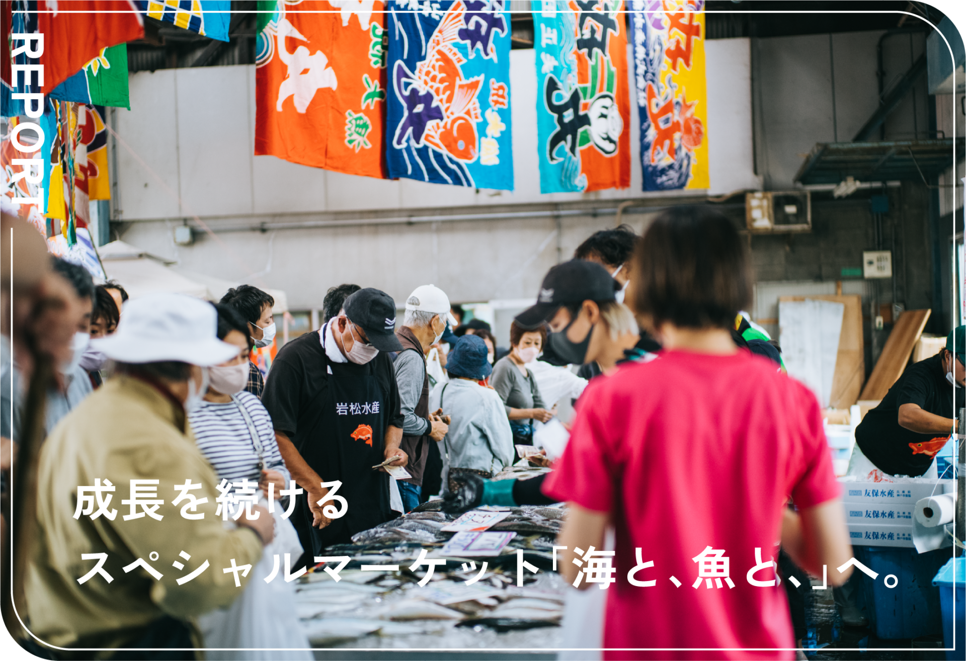 成長を続けるスペシャルマーケット「海と、魚と、」へ。